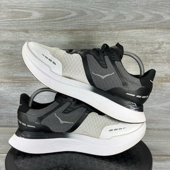 HOKA ONE ONE Woman’s Transport X Black White Running Shoes Size 9 - Picture 8 of 10